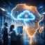 Futuristic Ai data centre in Africa